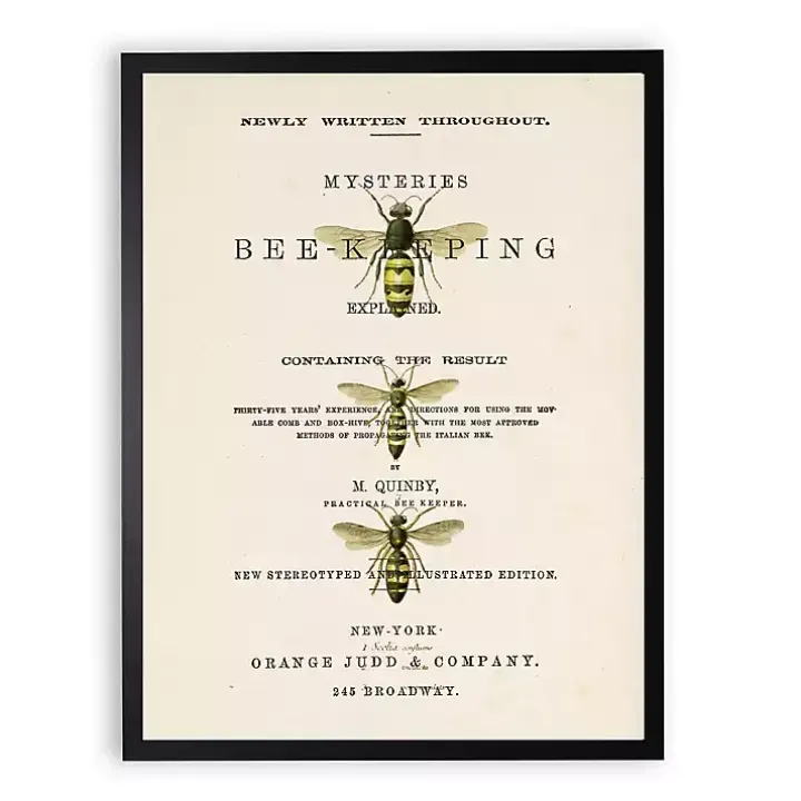 Vintage Bee Keeping Framed Art Print
