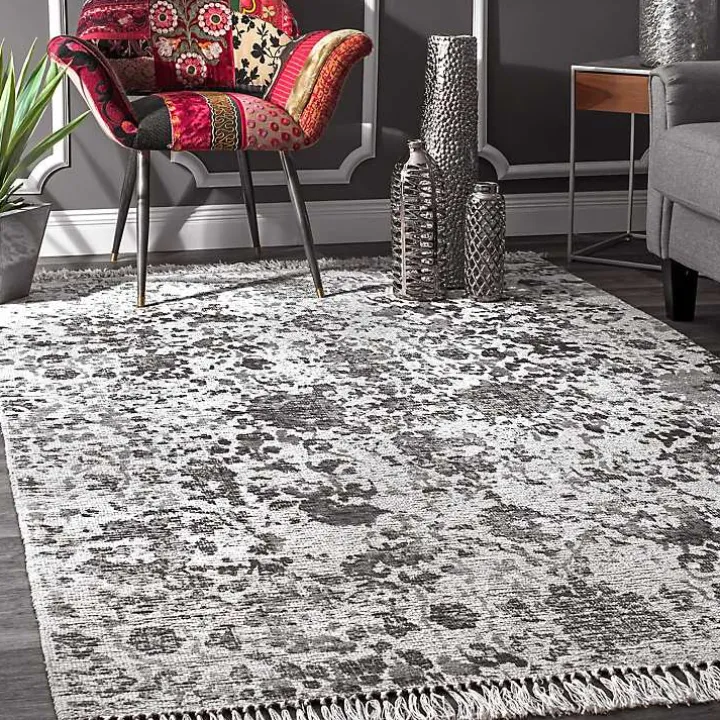 Vintage Ezra Fringe Area Rug, 5x8