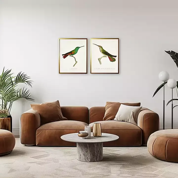 Vintage Hummingbird I 2-pc. Framed Art Print Set