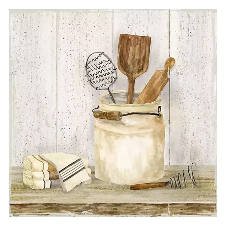 Vintage Kitchen I Giclee Canvas Art Print, 20x20