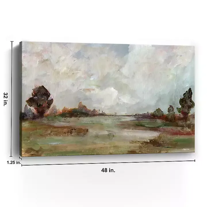 Vintage Landscape Canvas Art Print, 48x32 in.