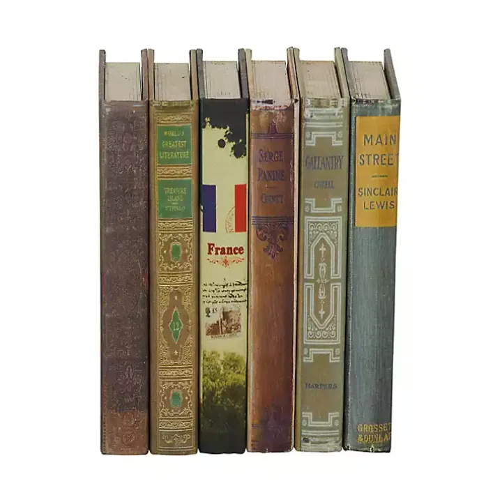 Vintage Library Decorative 6-pc. Book Box Set