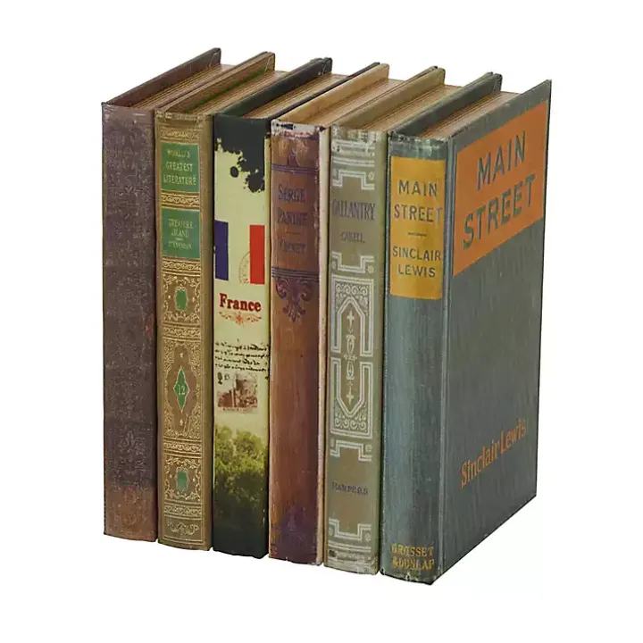Vintage Library Decorative 6-pc. Book Box Set