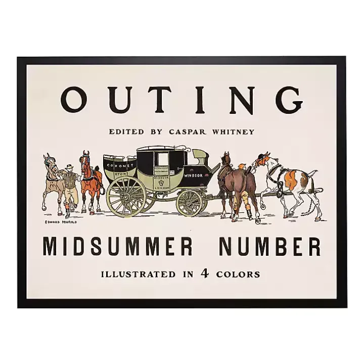 Vintage Midsummer Magazine Cover Framed Wall Art