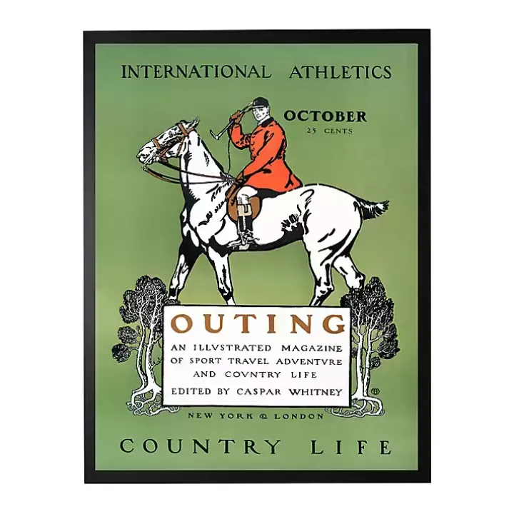 Vintage Polo Magazine Cover Framed Wall Art