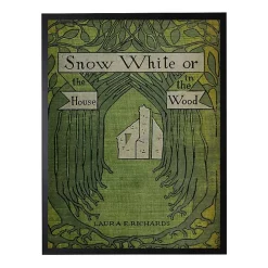 Vintage Snow White Book Cover Framed Wall Art