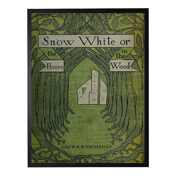 Vintage Snow White Book Cover Framed Wall Art