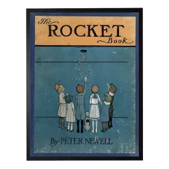 Vintage The Rocket Book Cover Framed Wall Art