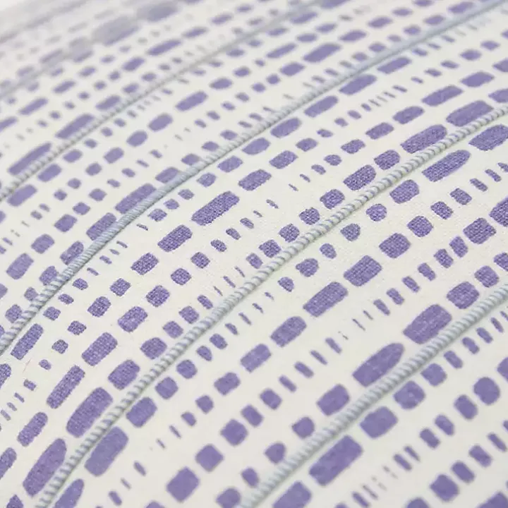 Violet Dash Print Throw Pillow