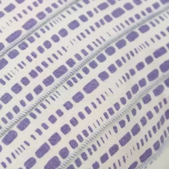 Violet Dash Print Throw Pillow