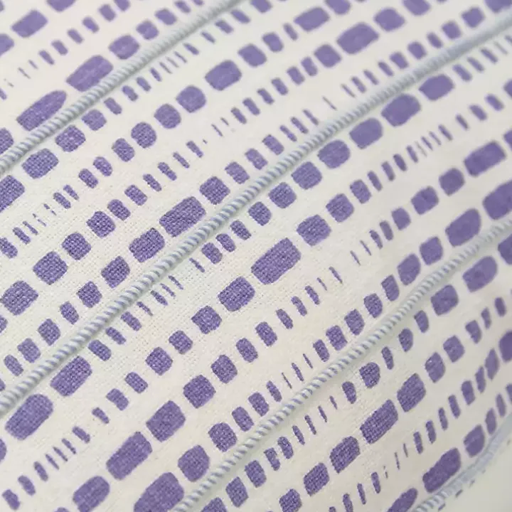 Violet Dash Print Throw Pillow
