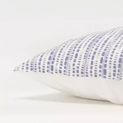 Violet Dash Print Throw Pillow