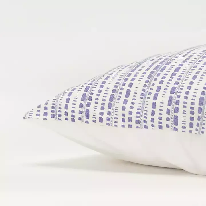 Violet Dash Print Throw Pillow