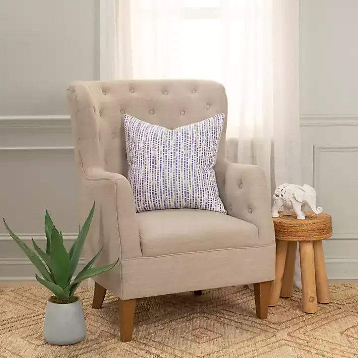 Violet Dash Print Throw Pillow