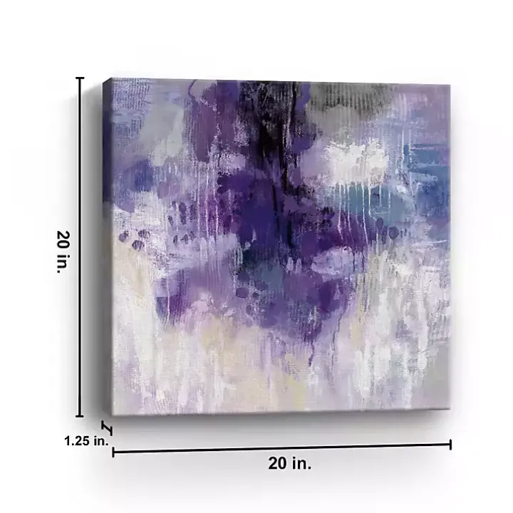 Violet Rain Canvas Art Print