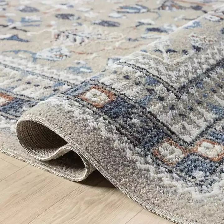 Vista Blue Beige Area Rug, 5x7