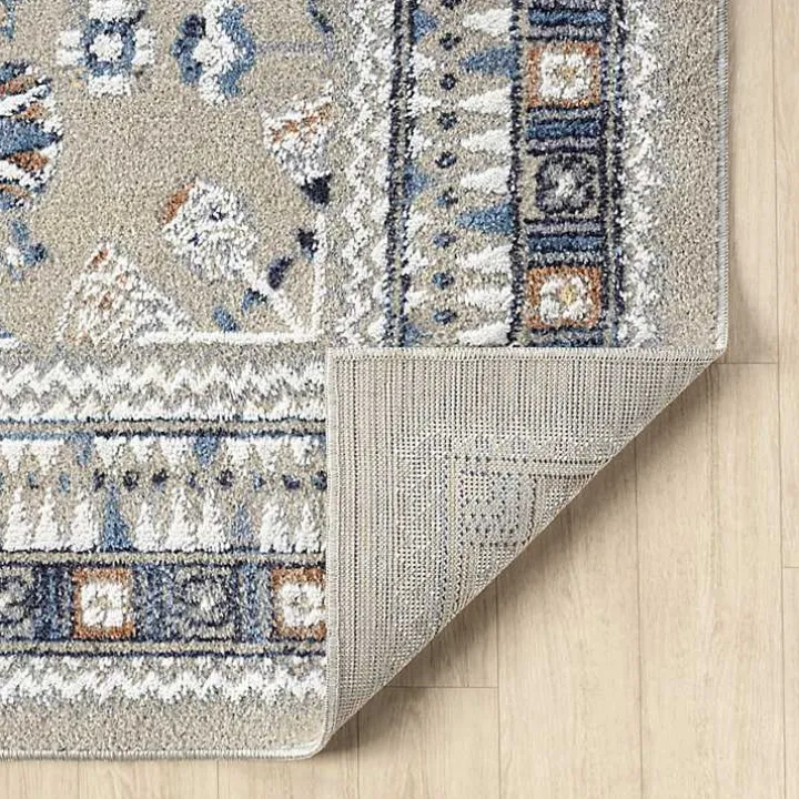 Vista Blue Beige Area Rug, 5x7