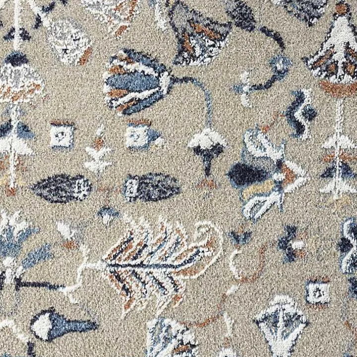 Vista Blue Beige Area Rug, 5x7