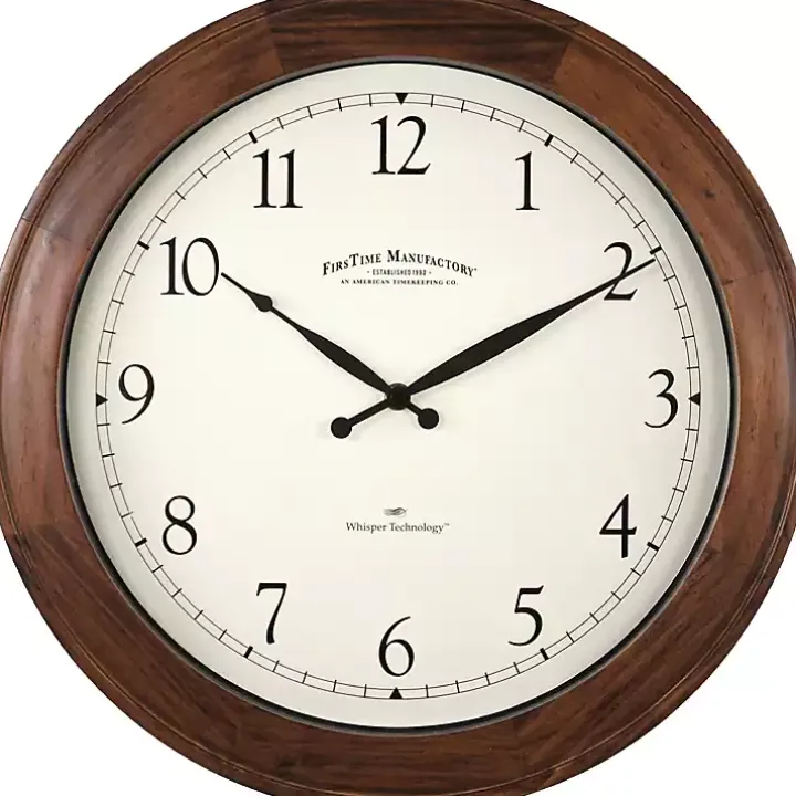 Walnut Garrison Wooden Wall Clock