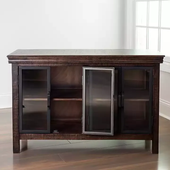 Walnut Henry Cabinet with Glass Doors