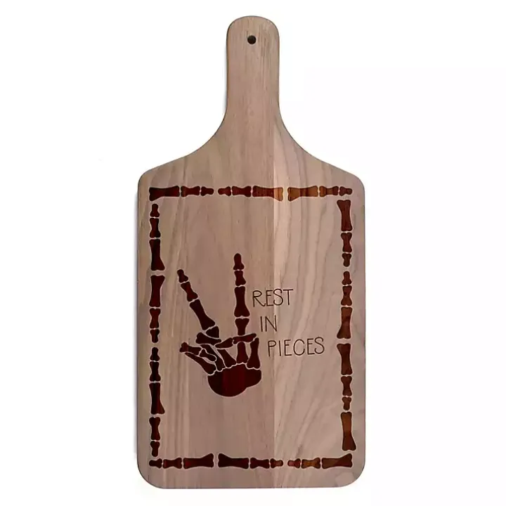 Walnut Rest in Pieces Halloween Cutting Board