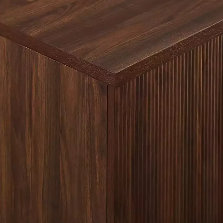 Walnut Wood Scandinavian 4-Door Sideboard