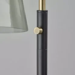 Walter Smoked Glass Floor Lamp