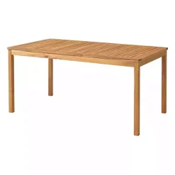 Warm Acacia Wood Slatted 5-pc. Outdoor Dining Set
