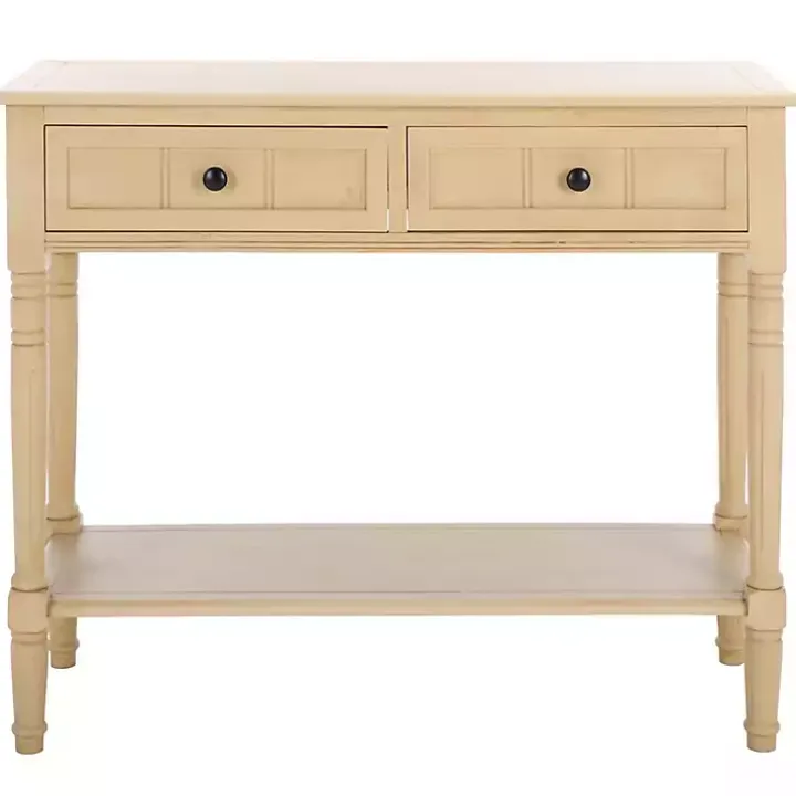Warm Natural 2- Drawer Samantha Console Table