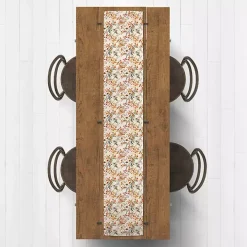 Watercolor Autumn Botanicals Table Runner, 72 in.