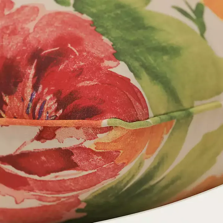 Watercolor Primrose Lumbar Pillows, Set of 2