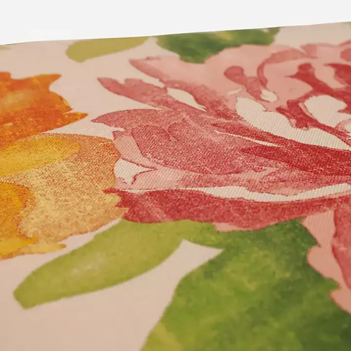 Watercolor Primrose Outdoor Chaise Cushion