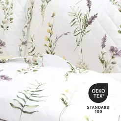 Watercolor Wildflower 3-pc. Full/Queen Quilt Set