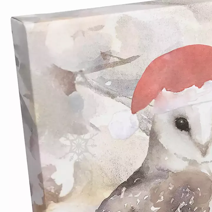 Watercolor Woodland Creatures Canvas Art Print