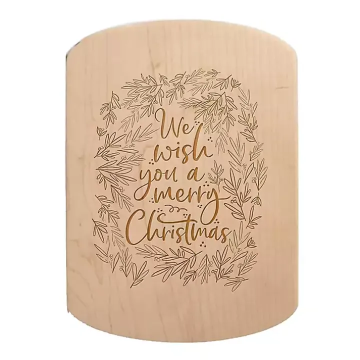 We Wish You a Merry Christmas Oval Serving Board
