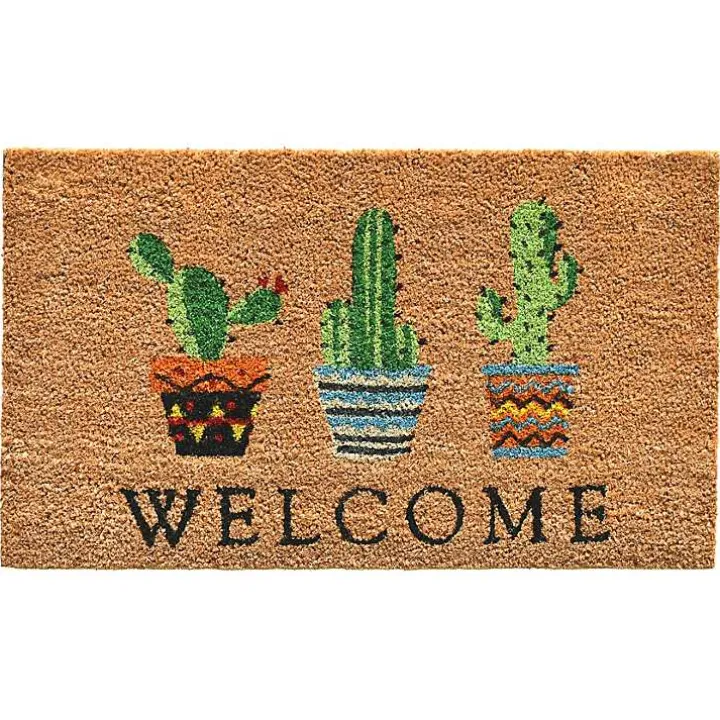 Welcome Cactus Trio Doormat