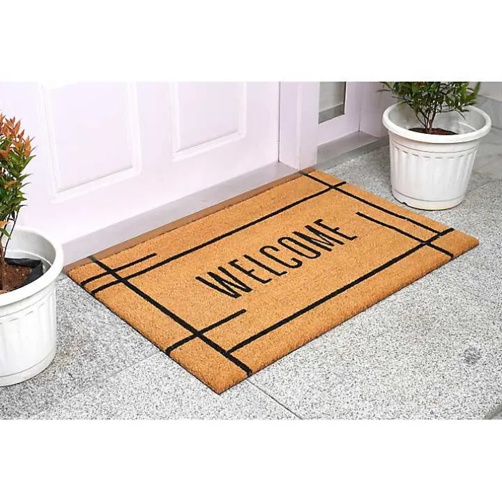 Welcome Natural Linear Doormat