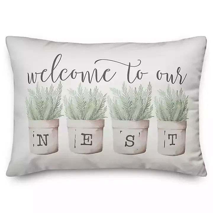Welcome To Our Nest Pillow