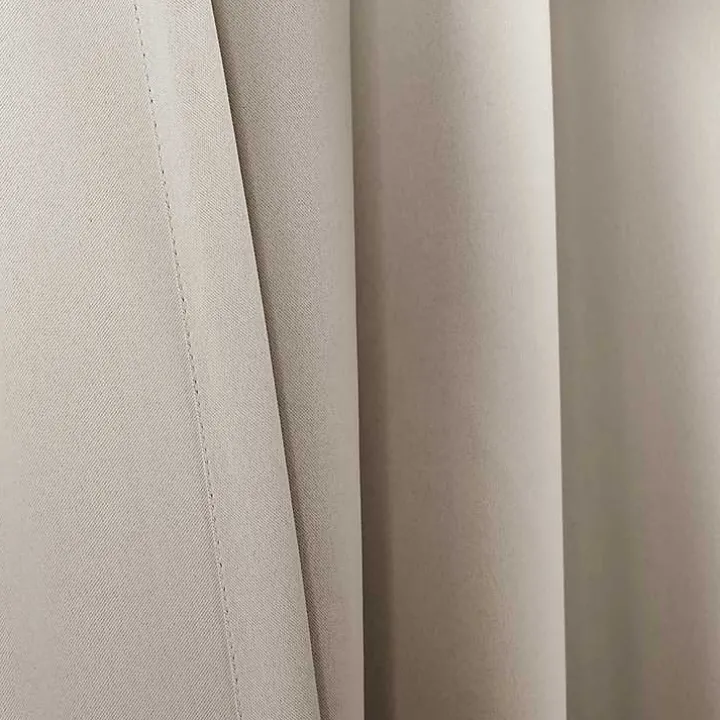 Wheat Back Tab Blackout Curtain Panel Set, 95 in.