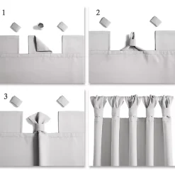 Wheat Knotted Curtain Panel Set, 84 in.