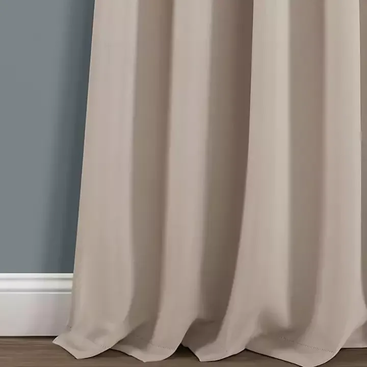 Wheat Knotted Curtain Panel Set, 95 in.
