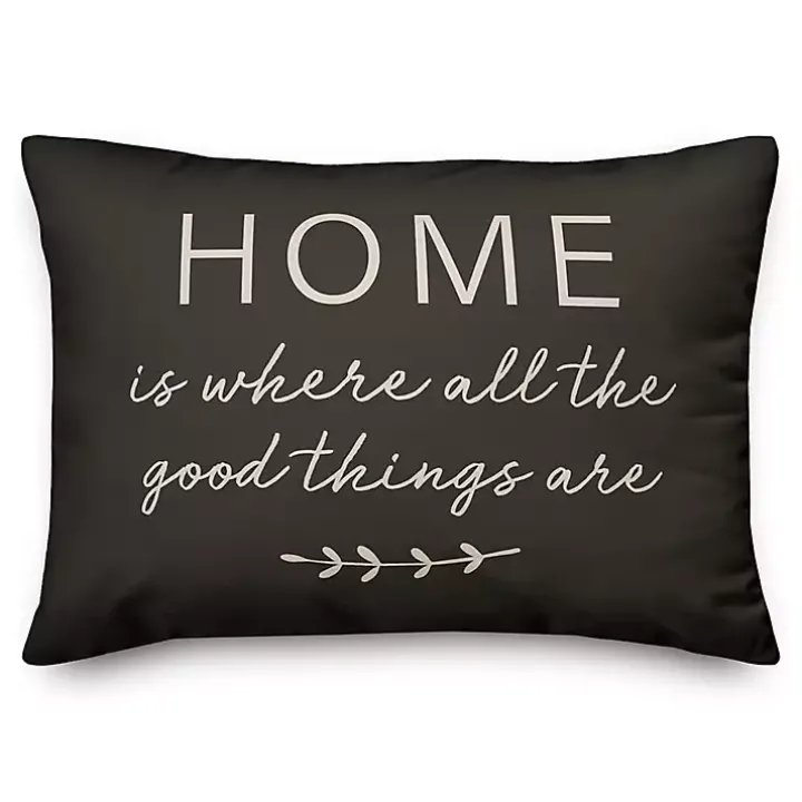 Where Good Things Are Indoor/Outdoor Lumbar Pillow