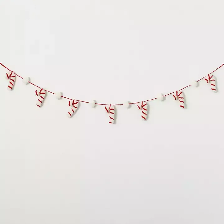 Whimsical Candy Cane Garland