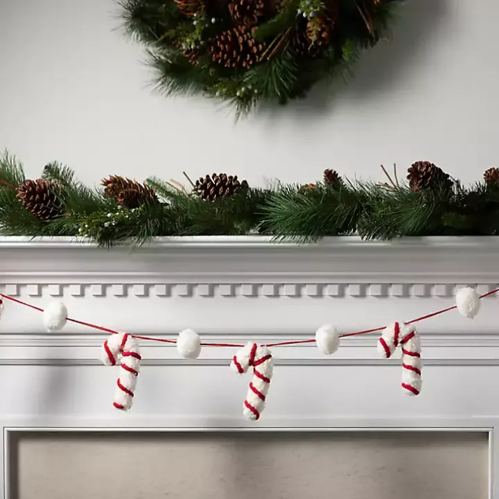 Whimsical Candy Cane Garland