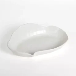 White Abstract Ceramic Bowl