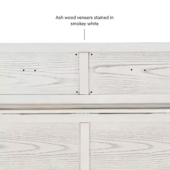 White and Beige Carlton Storage Bench