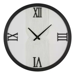 White and Black Modern Wall Clock