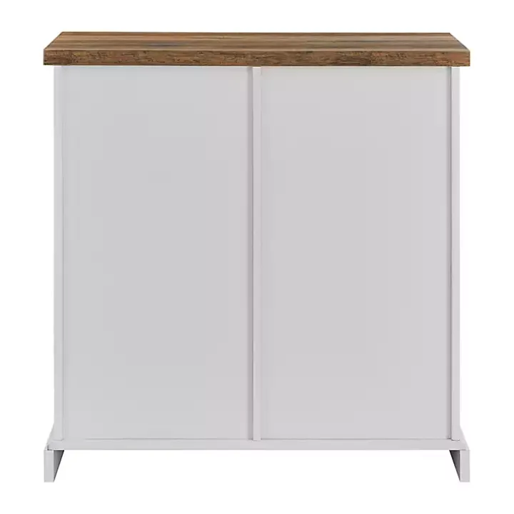 White Barn Door Cabinet