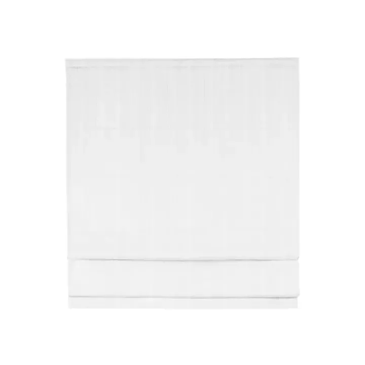 White Basketweave Cordless Roman Shade, 31 in.