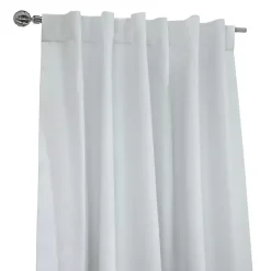 White Baxter Blackout Curtain Panel, 84 in.